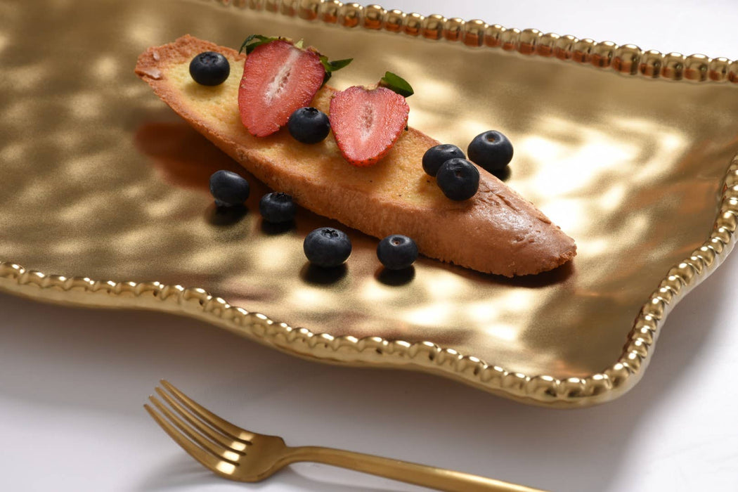 Pampa Bay Medium Platter, Gold