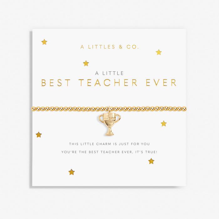 A Little Bracelet, Best Teacher Ever, Gold