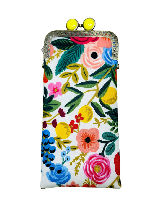Eyeglass Case - Garden Party in Cream