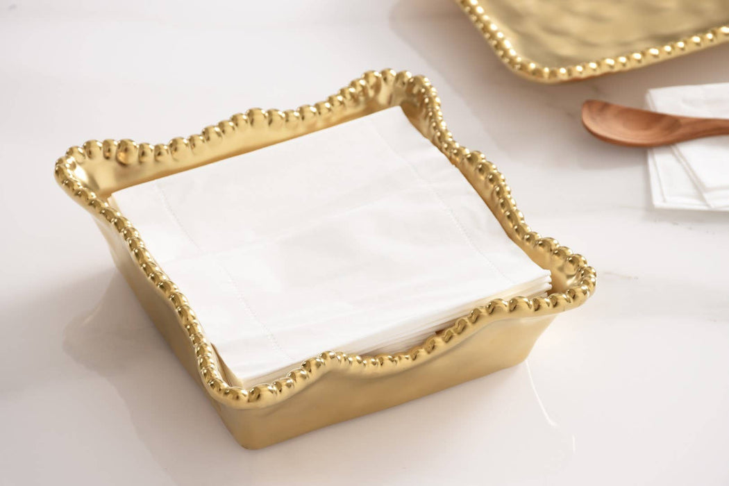 Pampa Bay Cocktail Napkin Holder, Gold