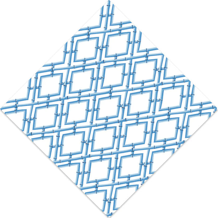 Cocktail Napkins, Blue Trellis