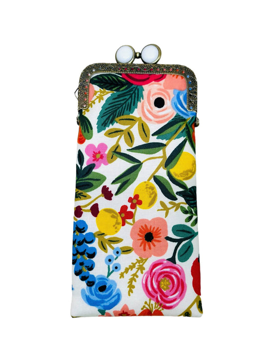 Eyeglass Case - Garden Party in Cream