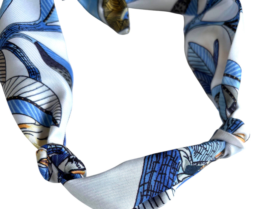 Triple pearl scarf necklace