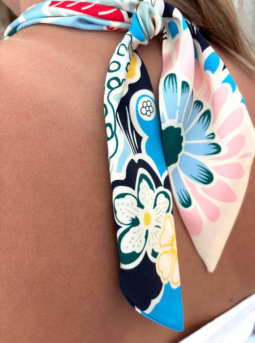 Nantucket scarf necklace: Maltese cross