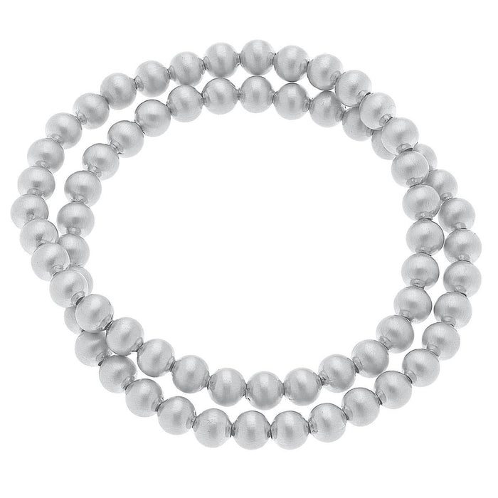 Cypress Ball Bead Stretch Bracelets (Set of 2)