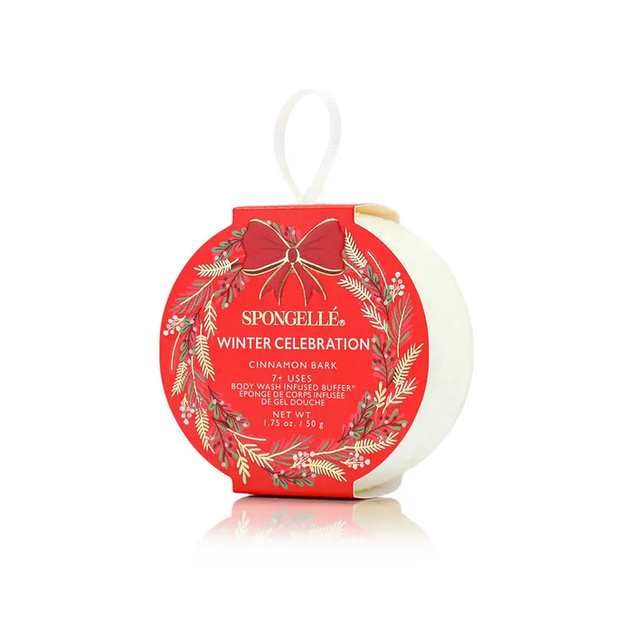Spongelle Cinnamon Bark Holiday Wreath Body Buffer
