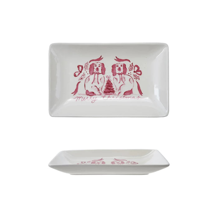 Staffordshire Dogs Stoneware Dish