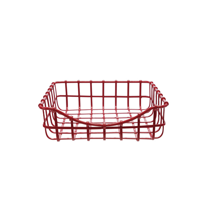 Metal Napkin Holder, Red (Holds 4" Square Napkin)