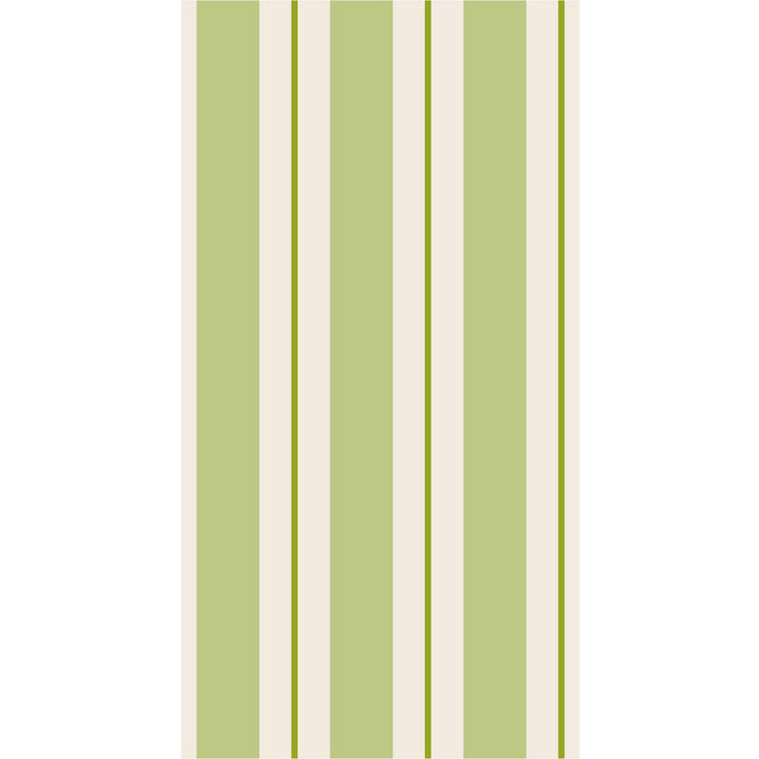 Green Awning Stripe Guest Napkin - Pack of 16