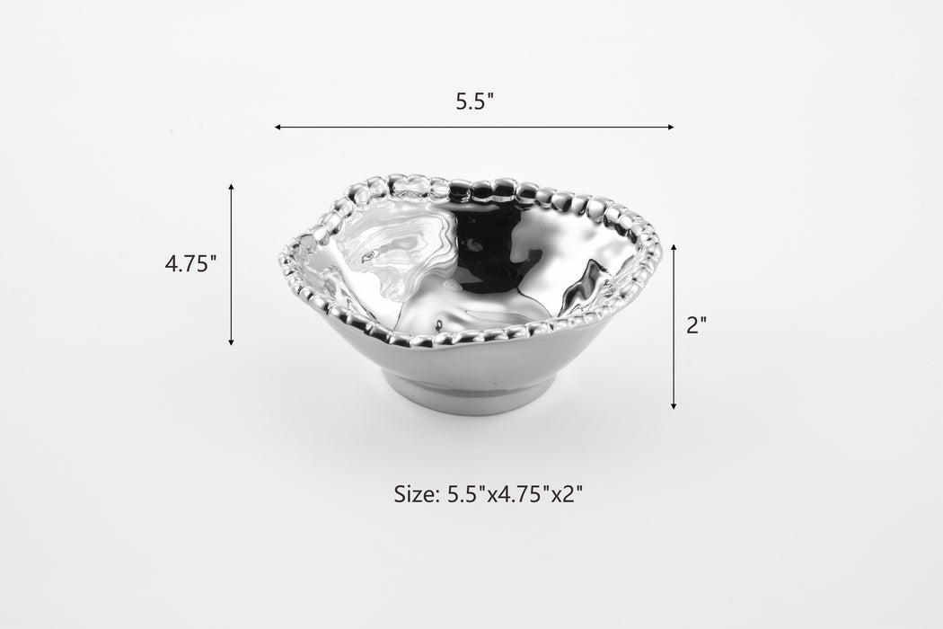 Pampa Bay Snack Bowl, Silver