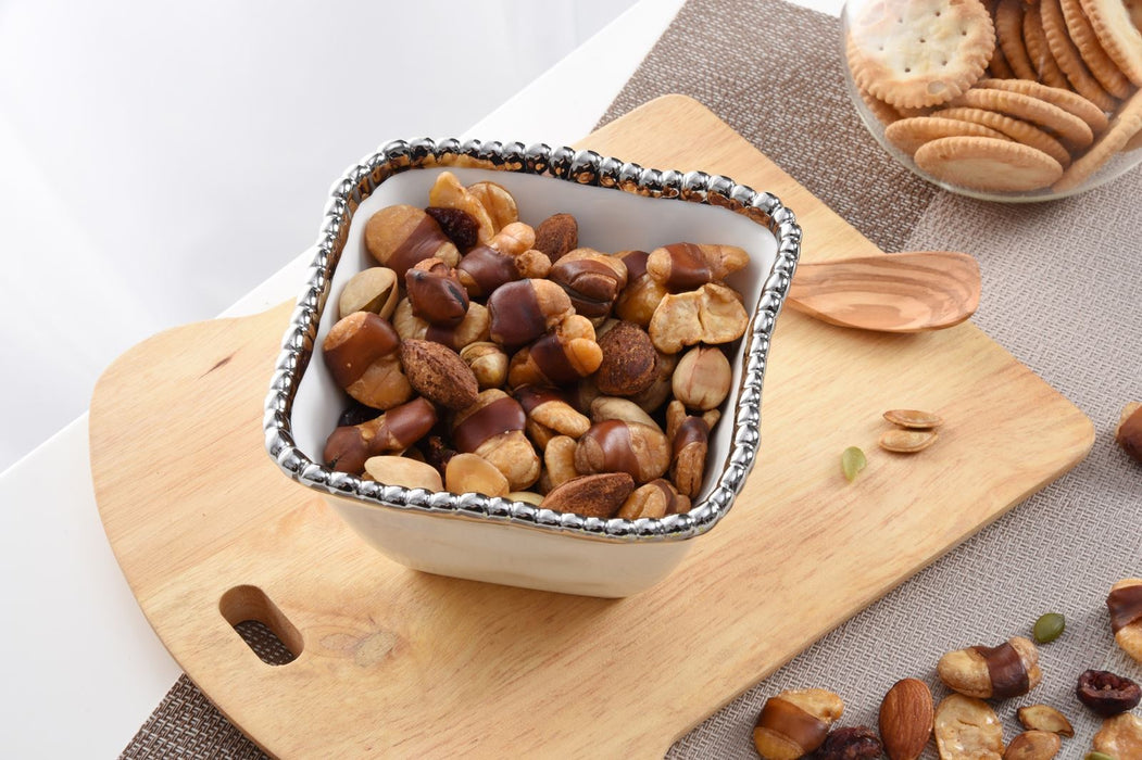 Pampa Bay Square Snack Bowl, White