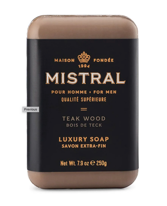 Men's Bar Soap, Teak Wood