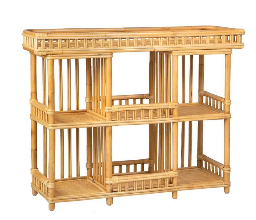 Rattan Console Bar, Natural