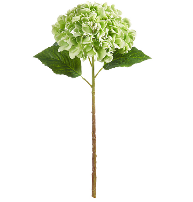 Real Touch Hydrangea Stem, Green