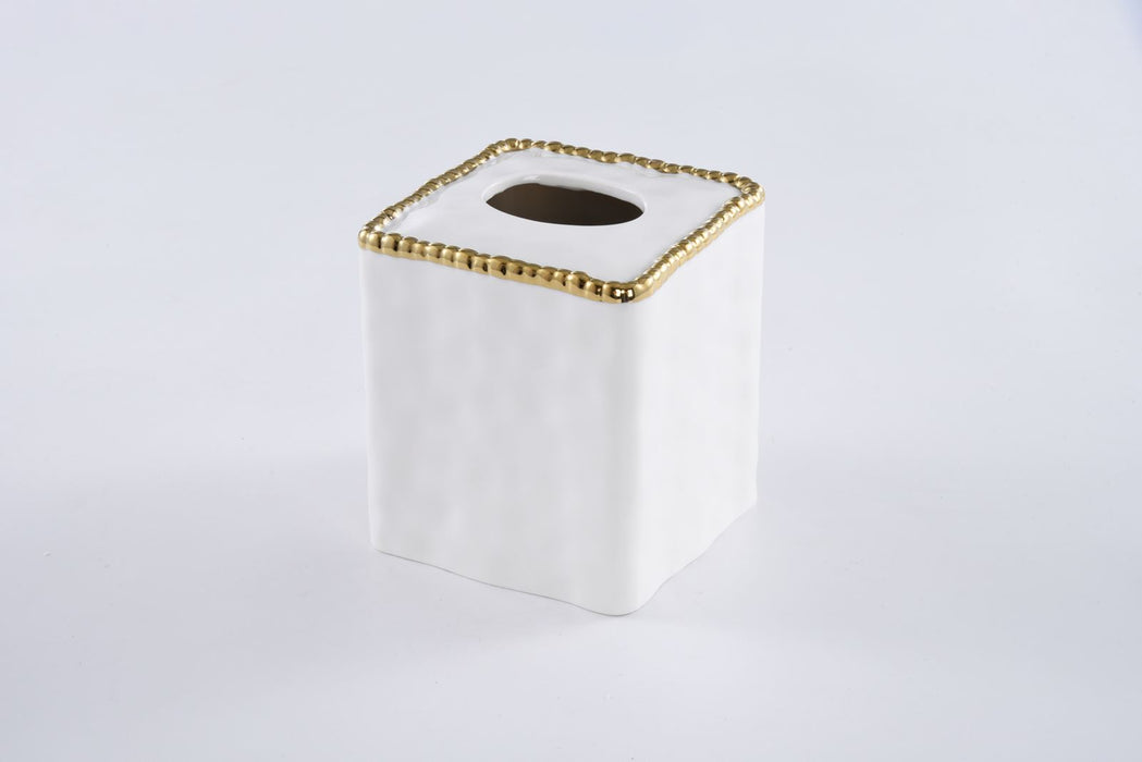 Pampa Bay SQ Tissue Box, Gold