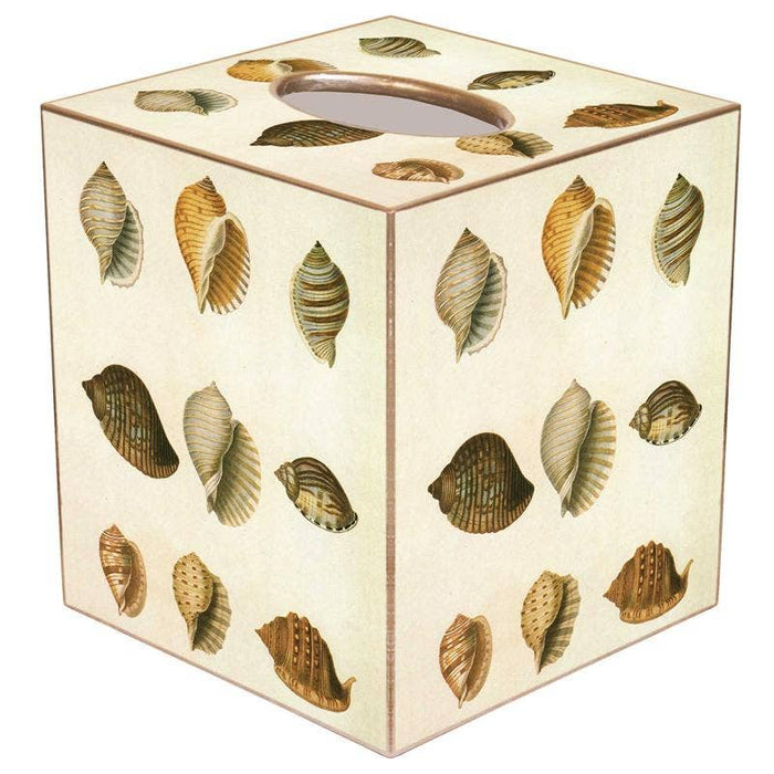 Pale Shells Tissue Box Cover