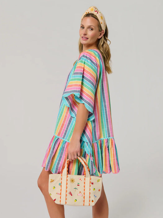 Mini Tote, Summer Icons, Natural