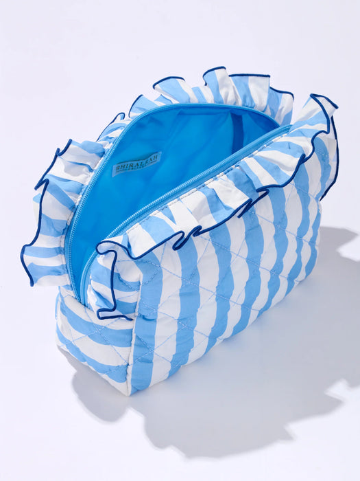 Fancy Large Zip Pouch, Blue
