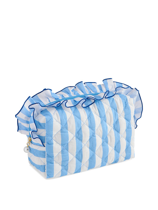 Fancy Large Zip Pouch, Blue