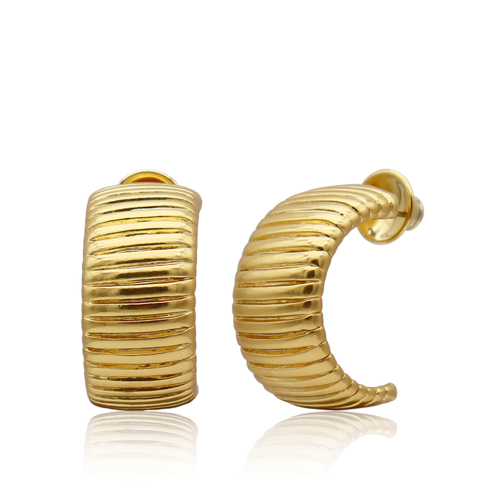 Earring, Snake Chain Hoop Earrings
