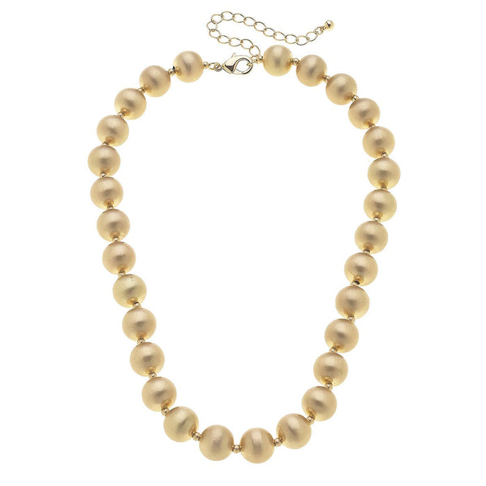 Phoebe Ball Bead Necklace, Gold