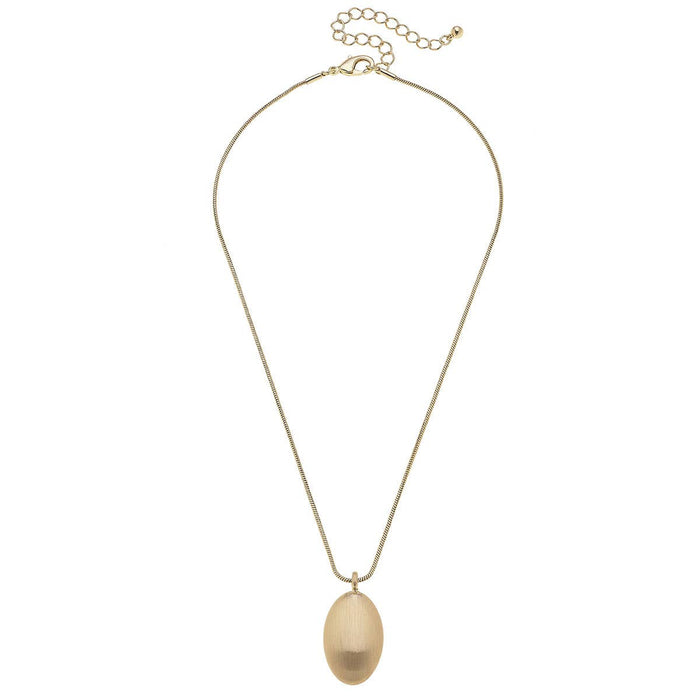 Icon Puffed Oval Necklace