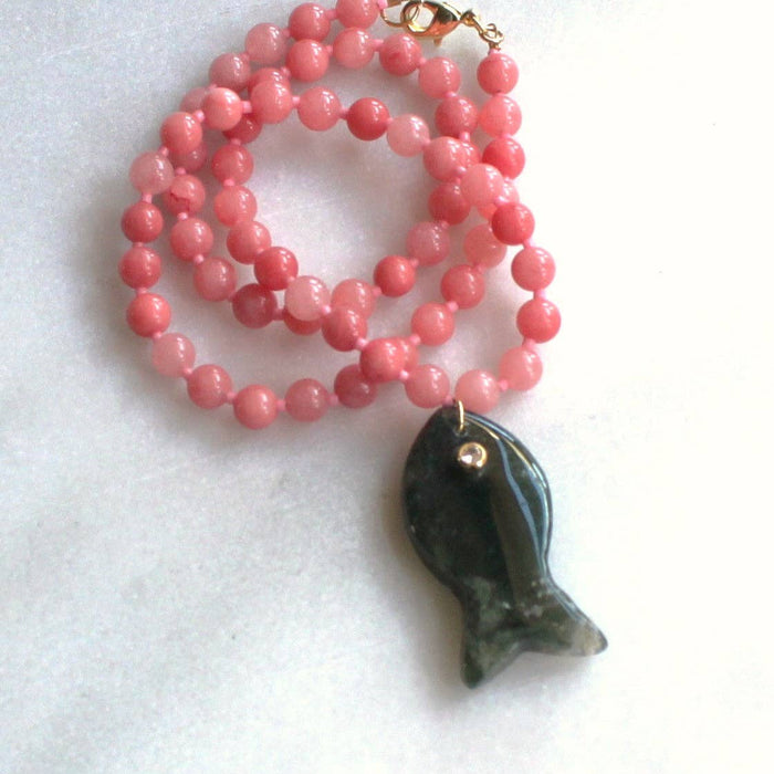Necklace, Calla Beaded