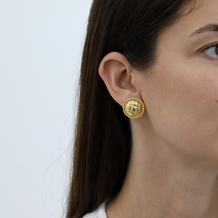 Earrings, Tufted Texture Stud Earrings
