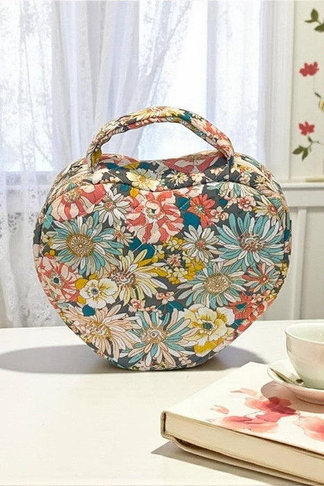 Gianna Heart Shaped Bags, Multicolor Floral