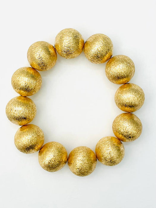 Bracelet, BIG Ball, Brushed Gold