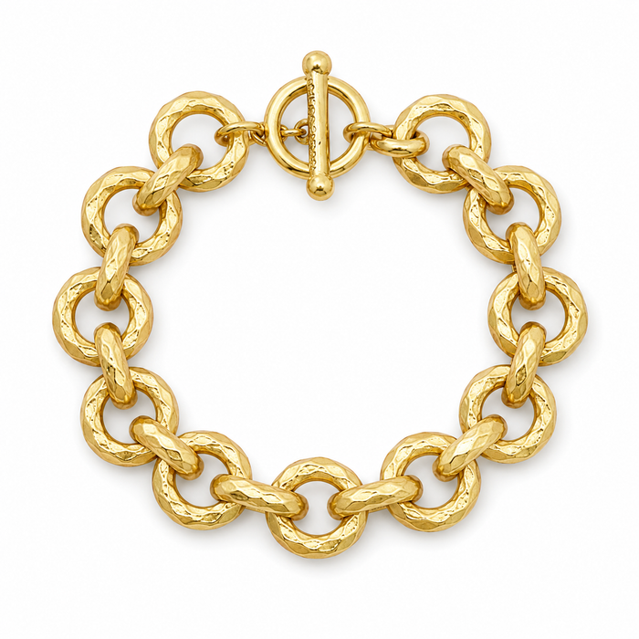 Luxurious Link  Layering Bracelet - 24K Gold Plated