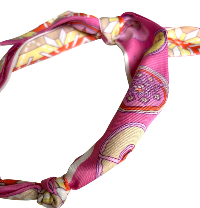 Wynne scarf necklace, Pink