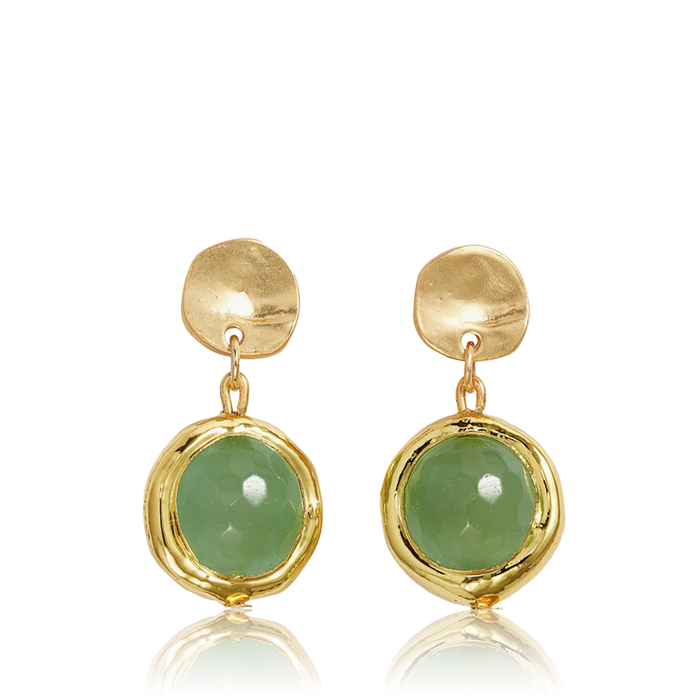 Earrings, Coriandoli Colorful, Sage Green
