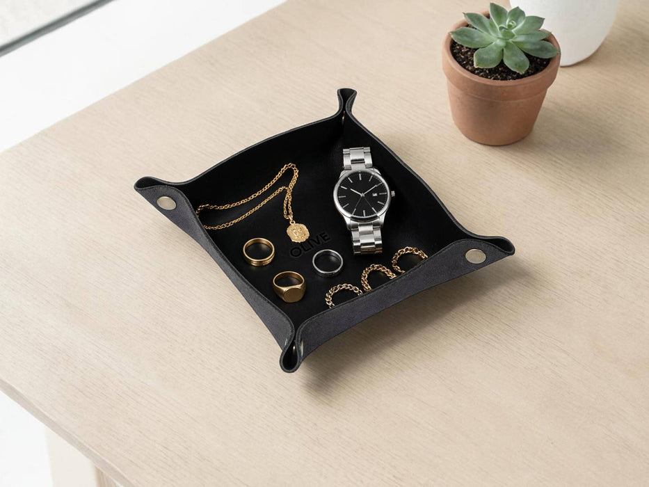 Leather Snap Valet Tray | Full Grain - USA Made