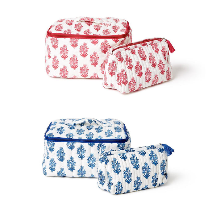 Quilted Cosmetic Case, 2 Sizes