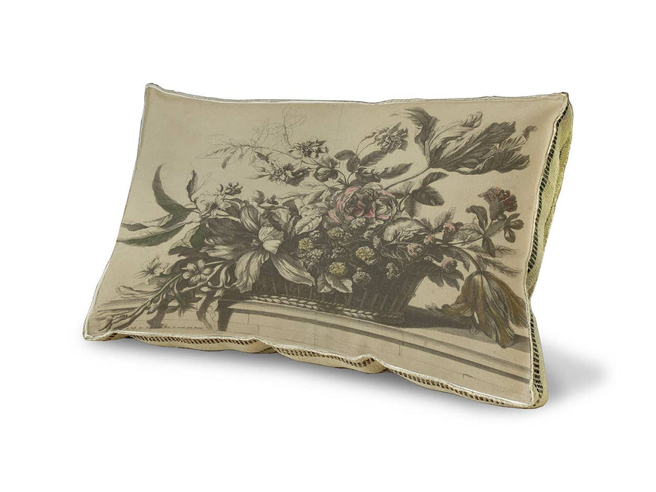 23" x 15" - Decorative Pillow - Flower Basket