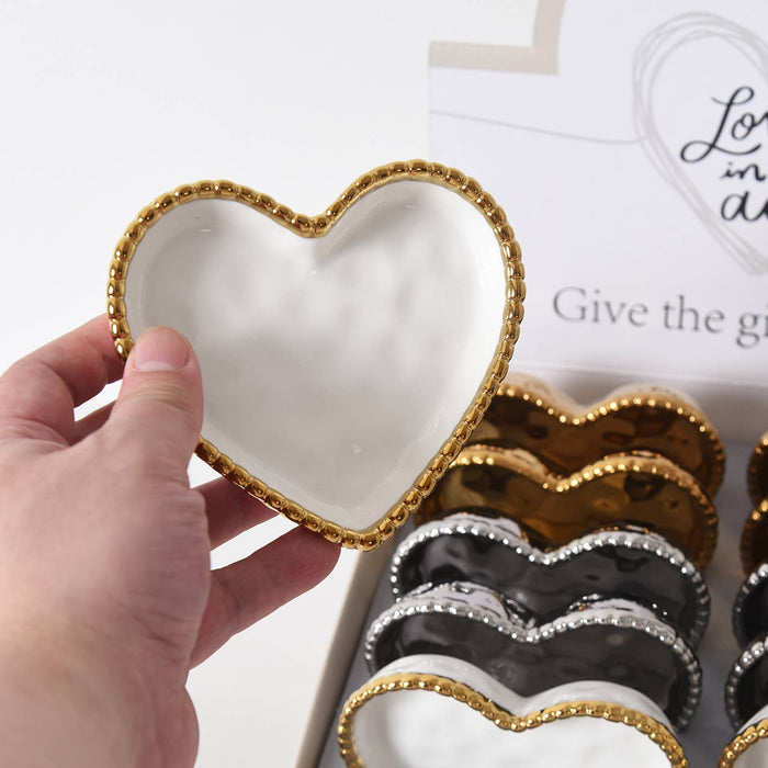 Pampa Bay Mini Heart Dish, 3 Finishes