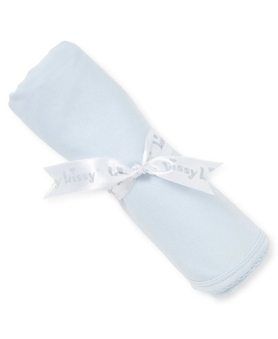 Pima Cotton Blanket, Light Blue