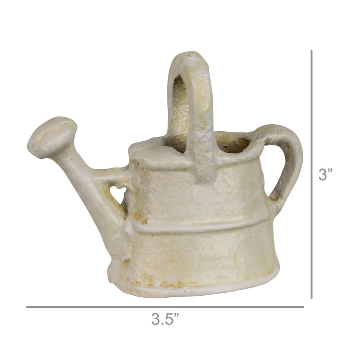 Watering Can, Cast Iron White