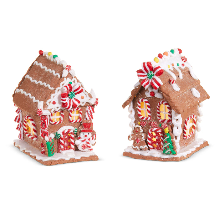 Lighted Gingerbread House, 2 Styles