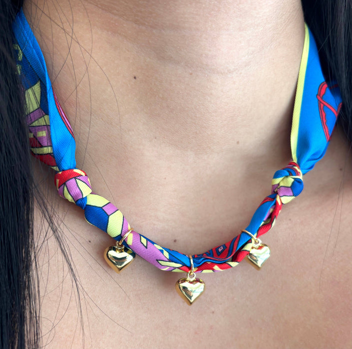 Heartthrob scarf necklace, Catalina