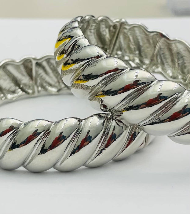Bracelet, Felicia Cable, Silver
