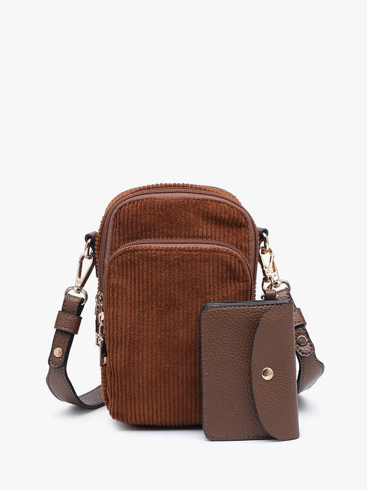 Parker Corduroy 3 Compartment Crossbody