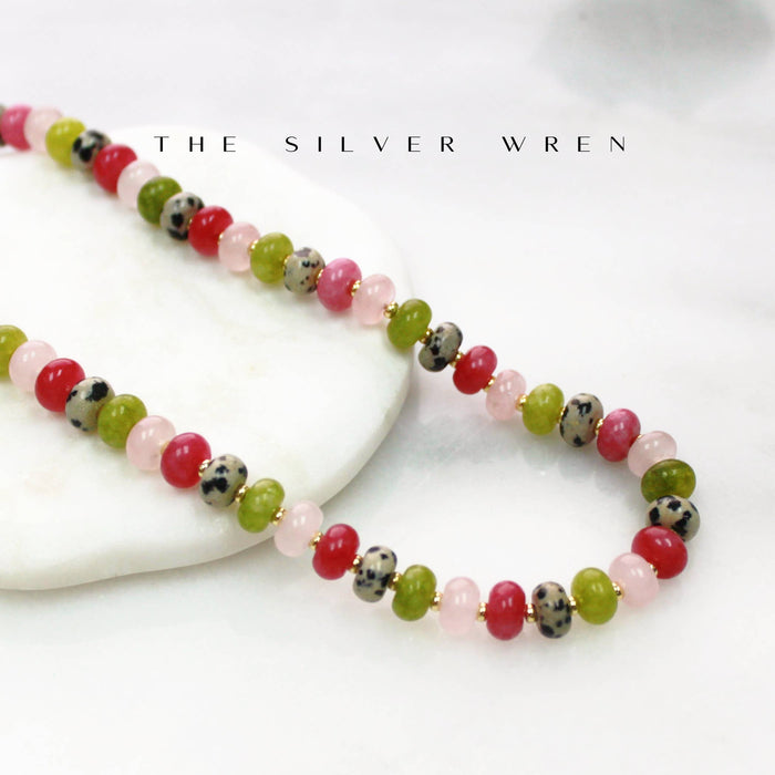 Necklace, Cactus Bloom Stone Candy