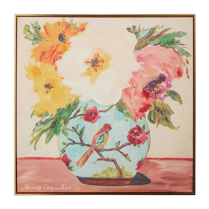 Art Print, Bird on Vase