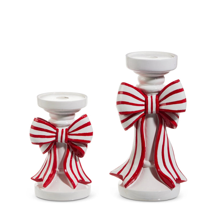 Bow Candle Holders, Set of 2