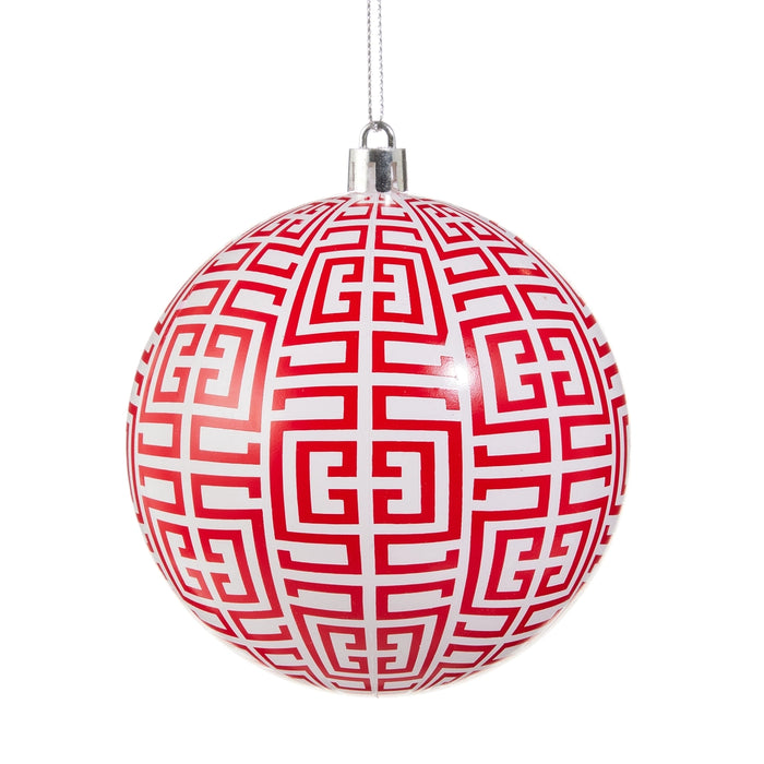 4" Greek Key Ornament
