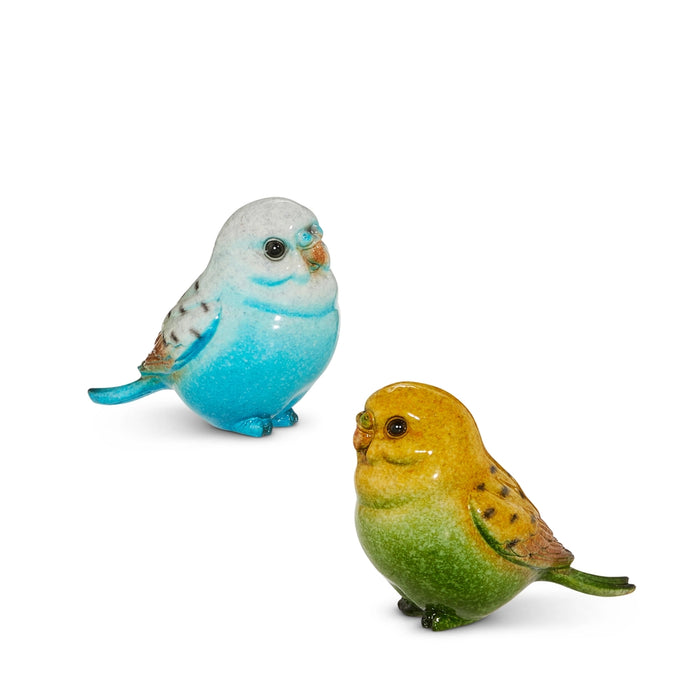 Blue Green Parakeets, 2 Colors