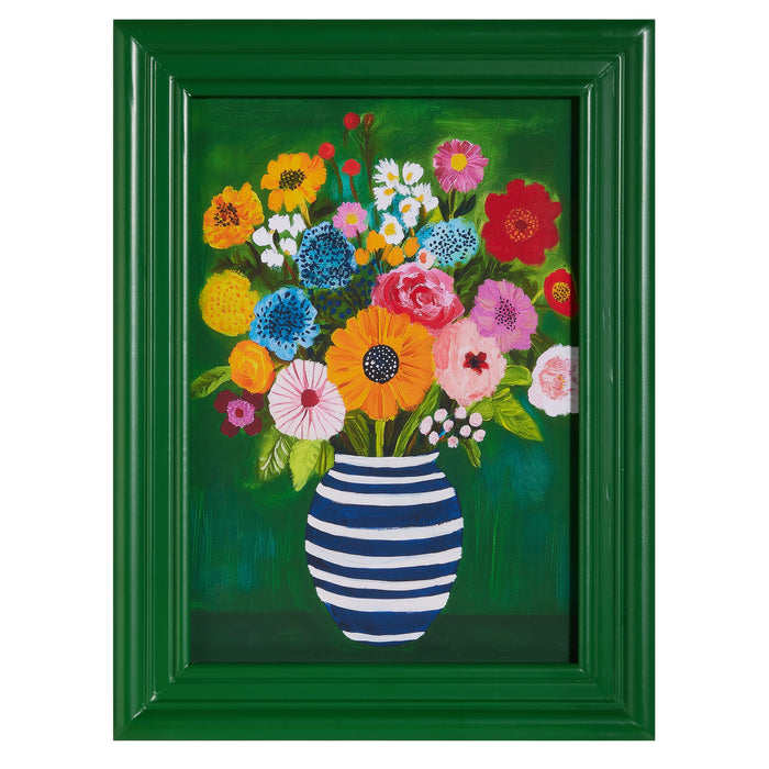 Art Print, Blooms and Stripes