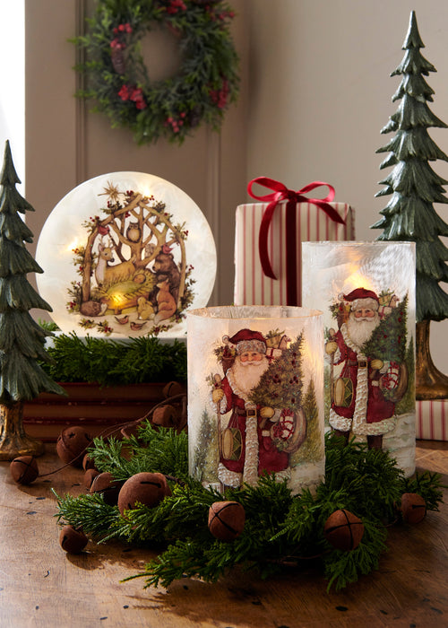 Cedar Mini Wreath Candle Ring